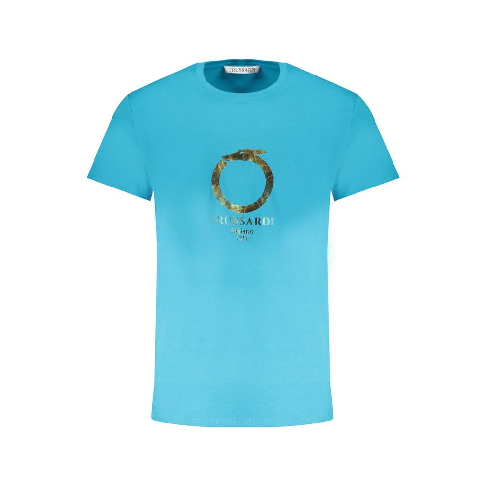 Trussardi Light Blue Cotton T-Shirt