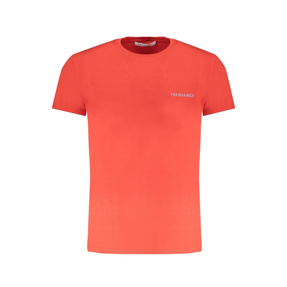 T-shirt en coton rouge Trussardi