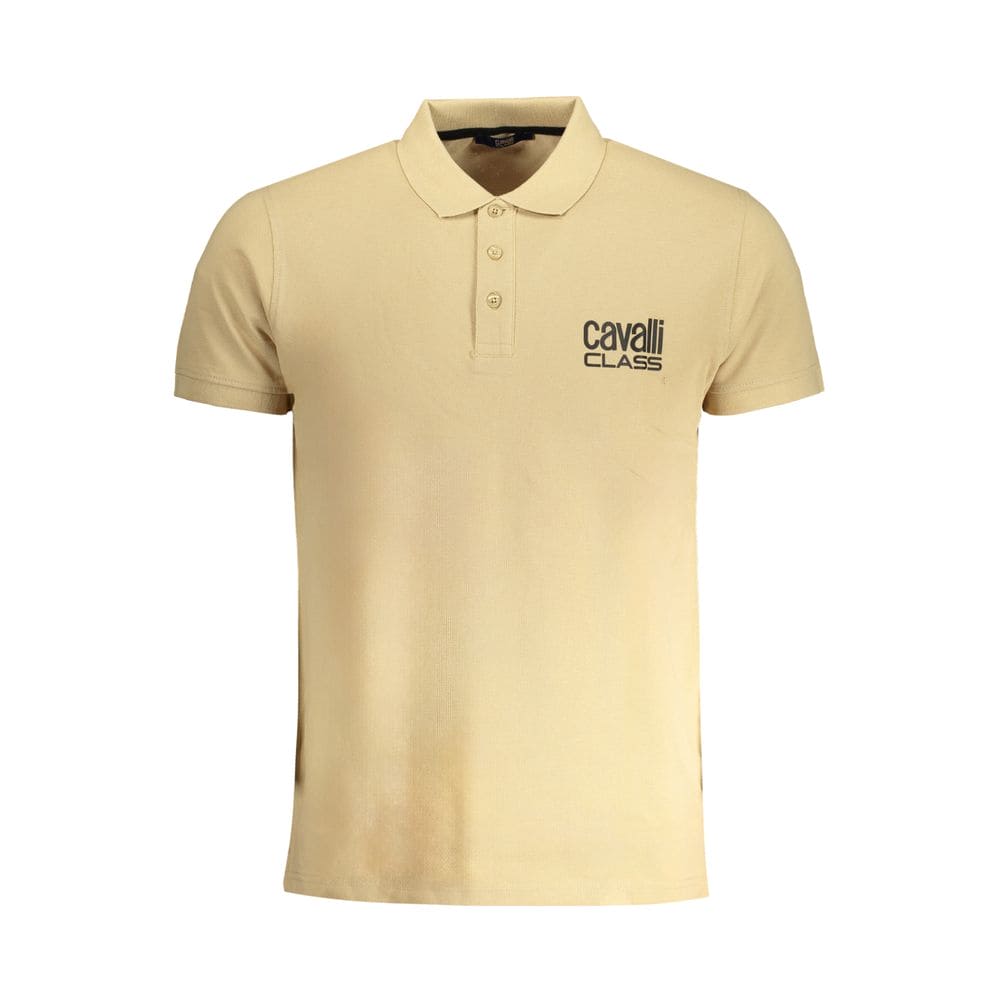 Polo de algodón beige Cavalli Class