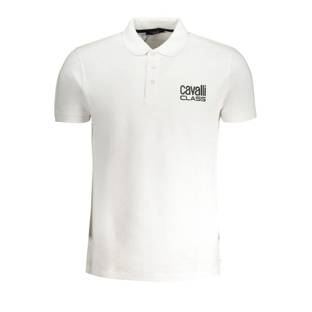 Polo de algodón blanco Cavalli Class