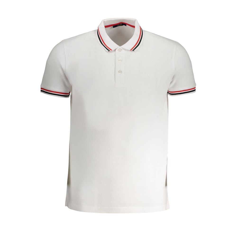 Polo de algodón blanco Cavalli Class