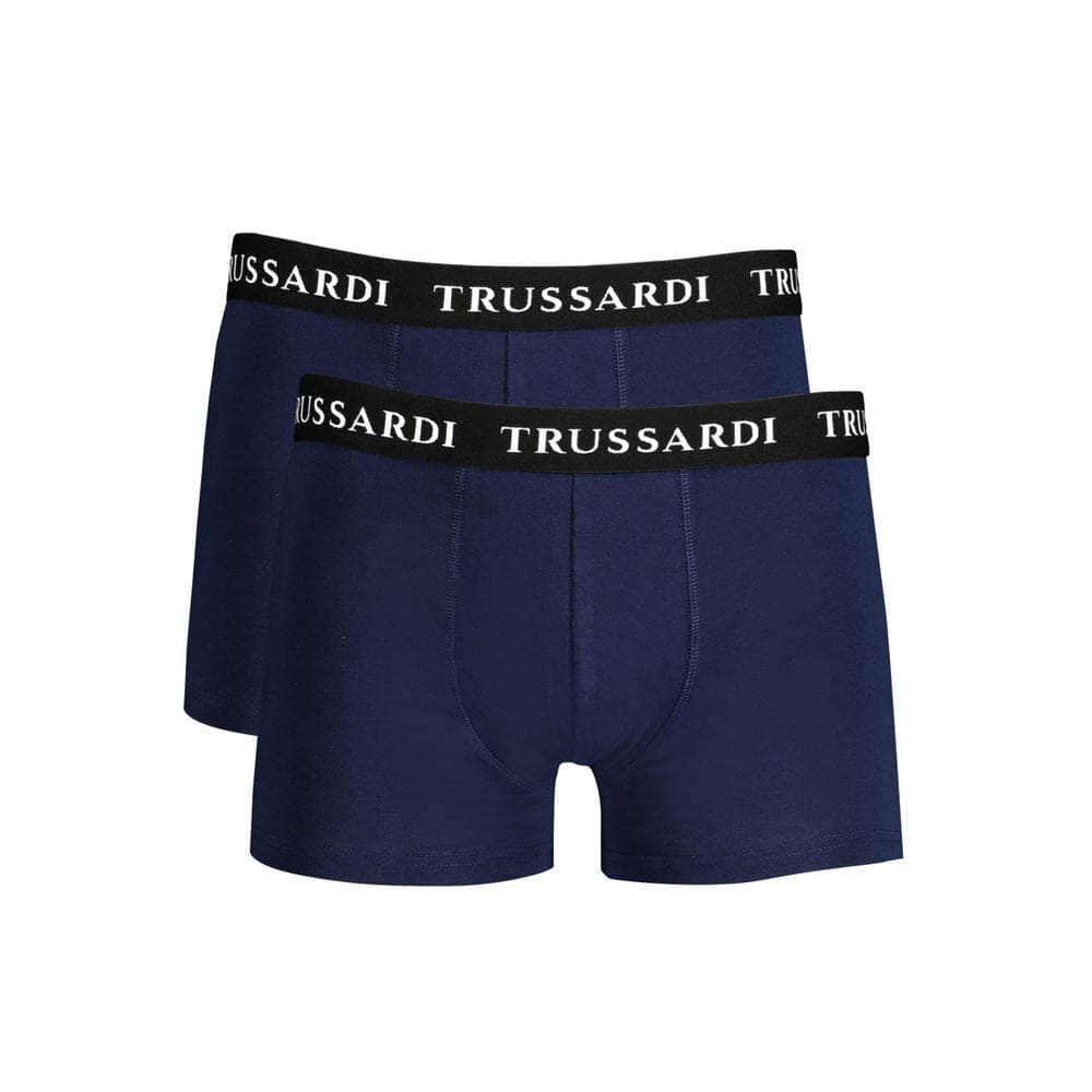 Sous-vêtements en coton bleu Trussardi