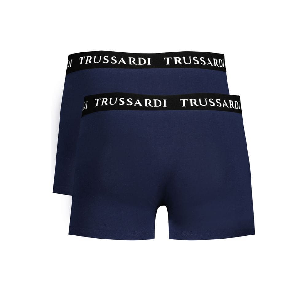 Sous-vêtements en coton bleu Trussardi