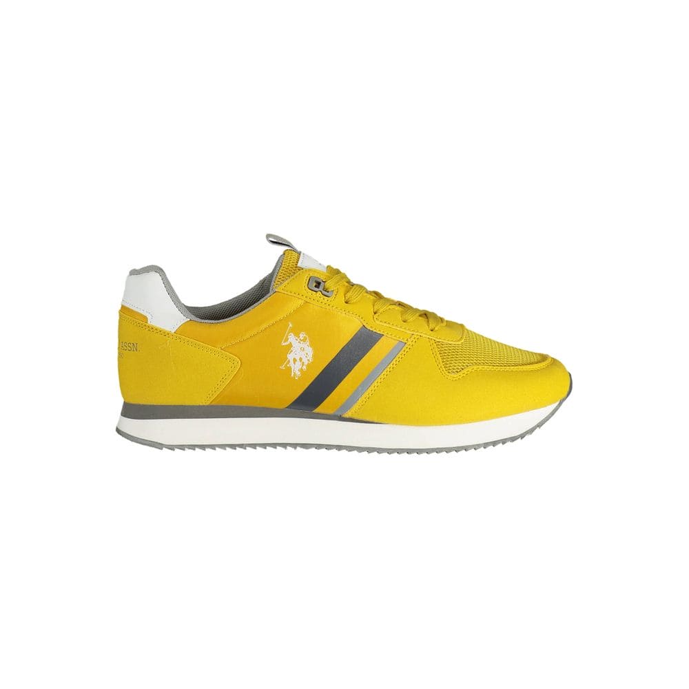 US POLO ASSN. Zapatillas deportivas de color amarillo radiante con detalles en contraste