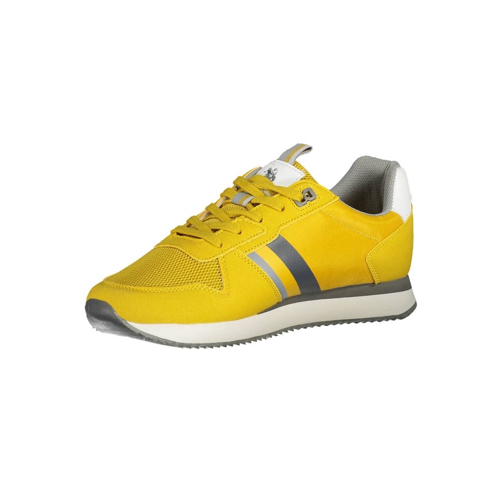 US POLO ASSN. Zapatillas deportivas de color amarillo radiante con detalles en contraste