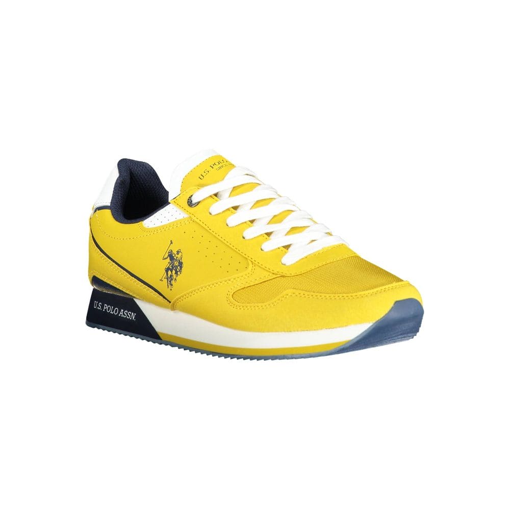 US POLO ASSN. Zapatillas deportivas con cordones en color amarillo llamativo