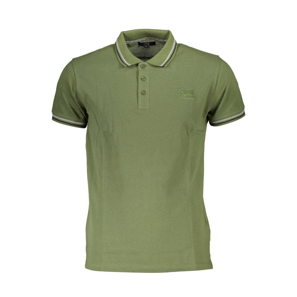 Polo de algodón verde Cavalli Class