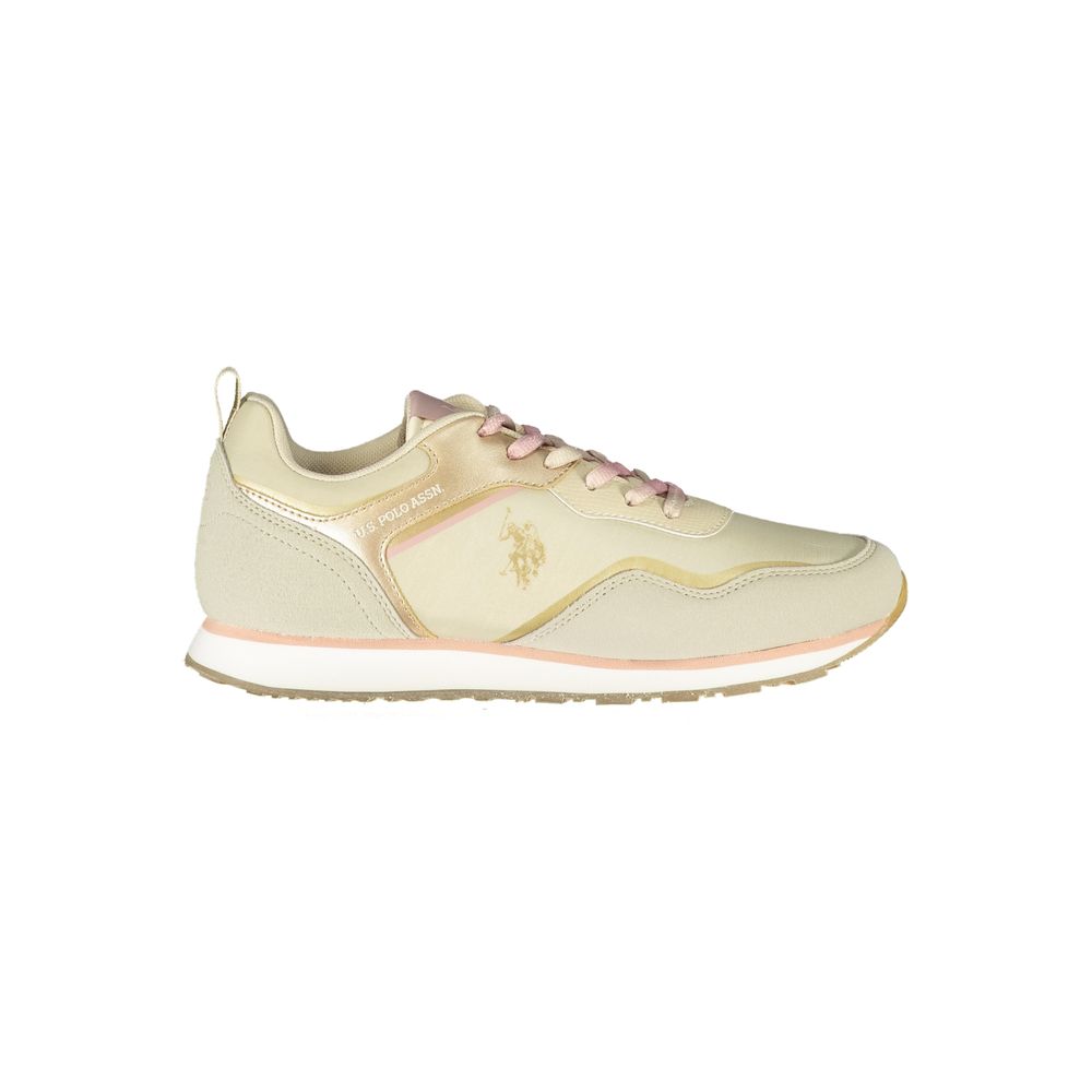 US POLO ASSN. Zapatillas deportivas de poliéster color beige