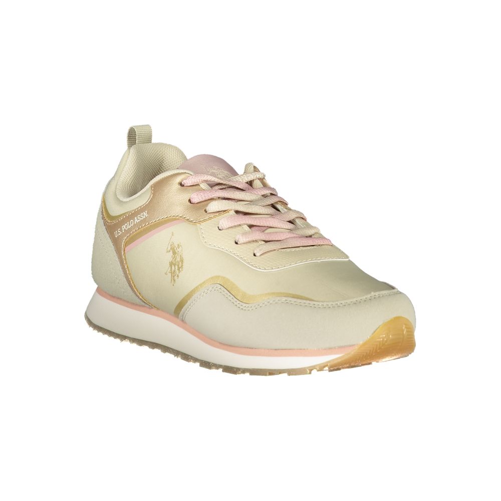 US POLO ASSN. Zapatillas deportivas de poliéster color beige