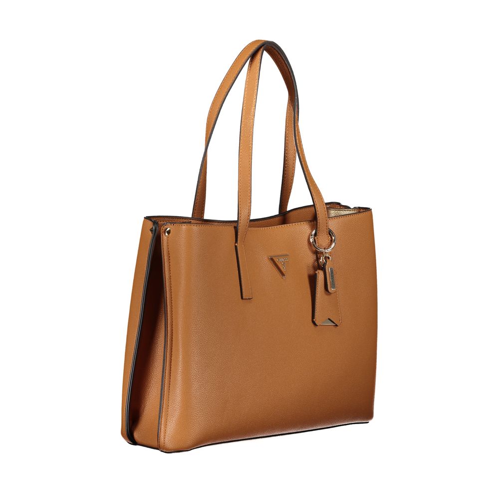 Sac à main Guess Jeans en polyéthylène marron