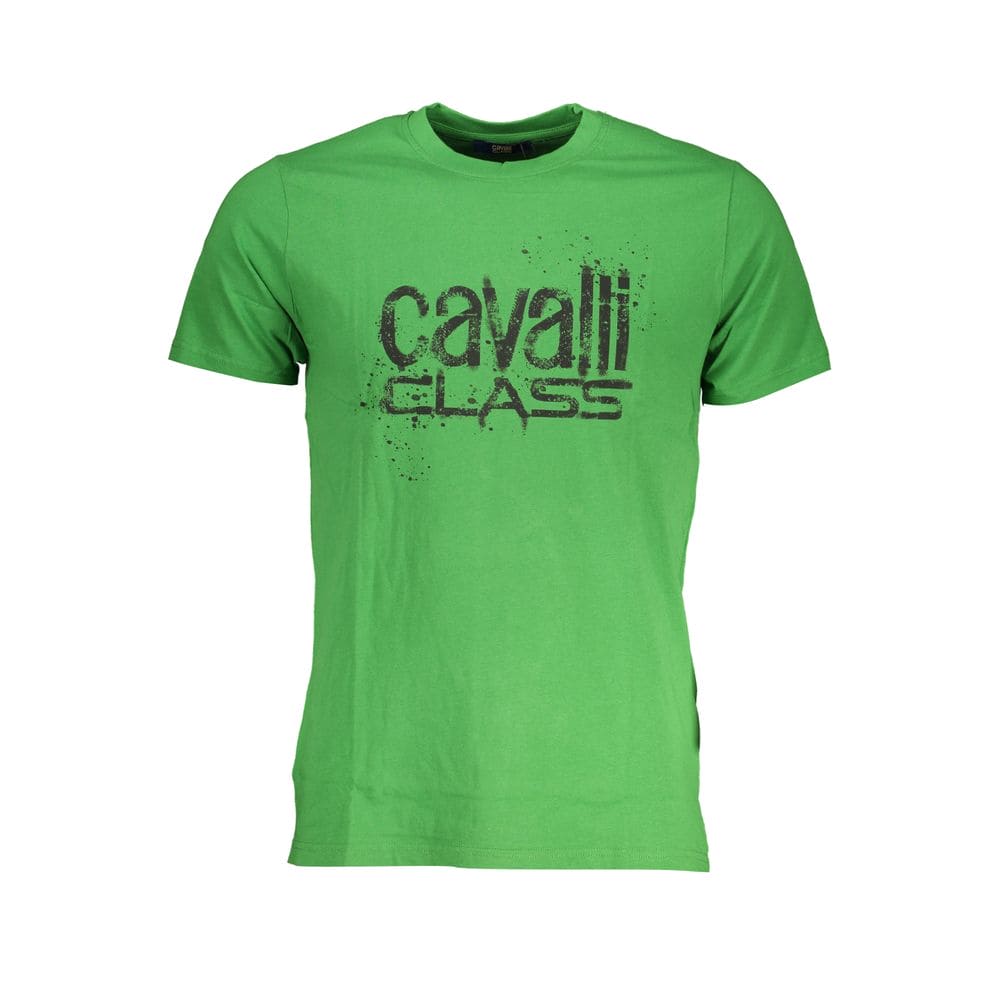 T-shirt en coton vert Cavalli Class