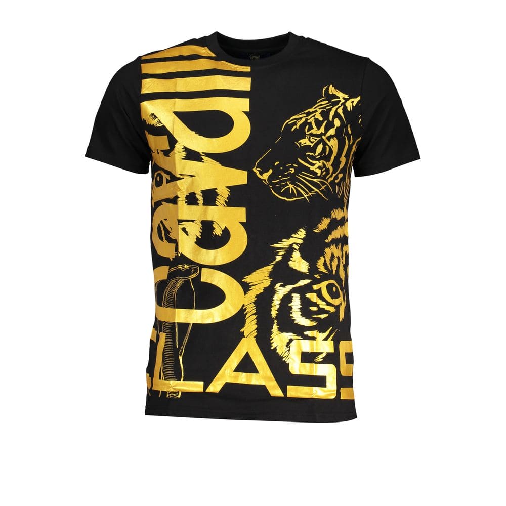 T-shirt en coton noir Cavalli Class