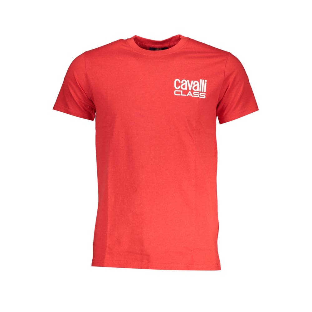 Camiseta de algodón roja de la clase Cavalli