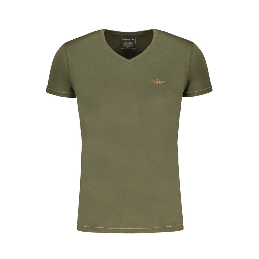 Camiseta Aeronautica Militare de algodón verde