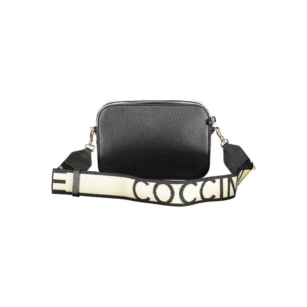 Bolso de mano de piel negra Coccinelle