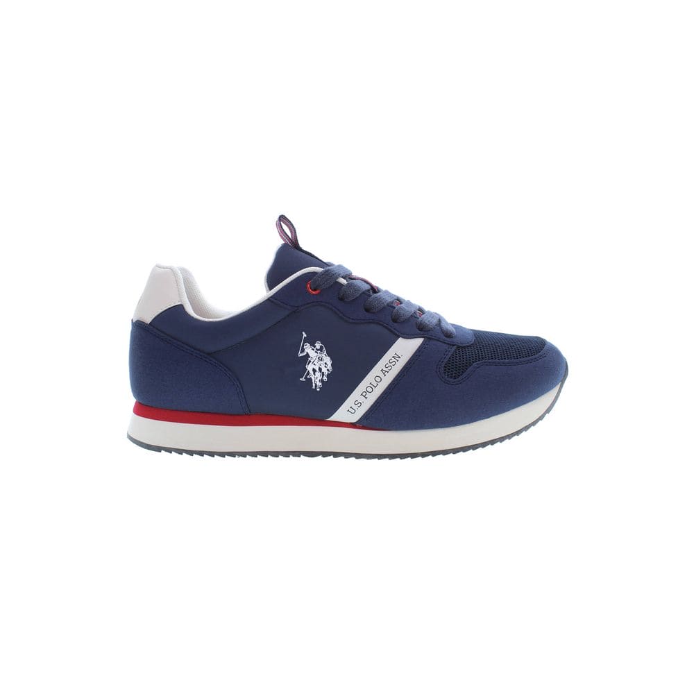 Baskets de sport à lacets bleu élégant US POLO ASSN.