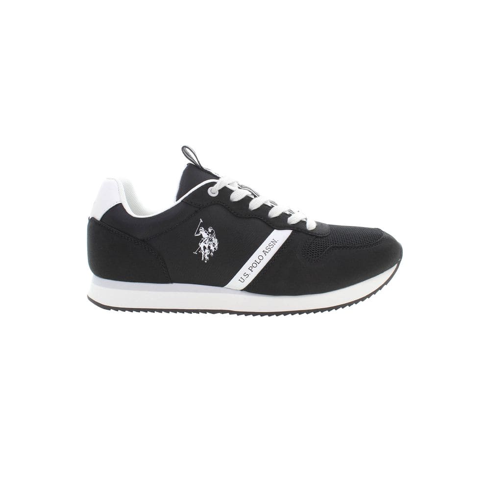 Baskets noires élégantes avec détails contrastés US POLO ASSN.