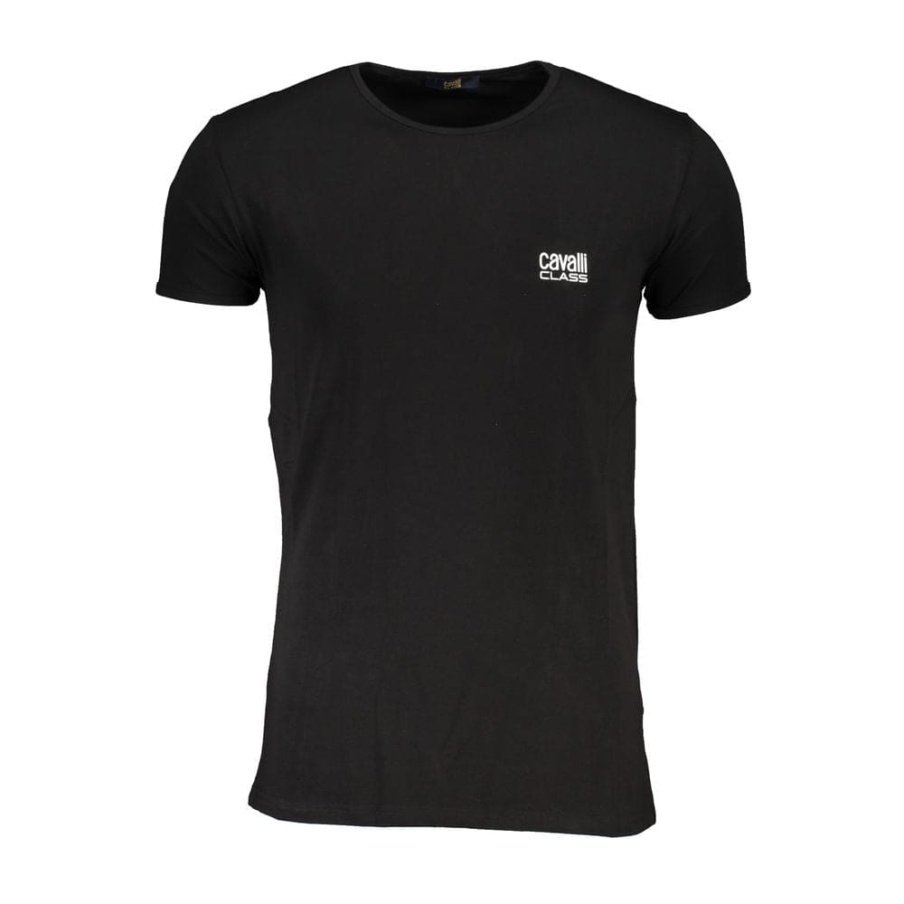 T-shirt en coton noir Cavalli Class