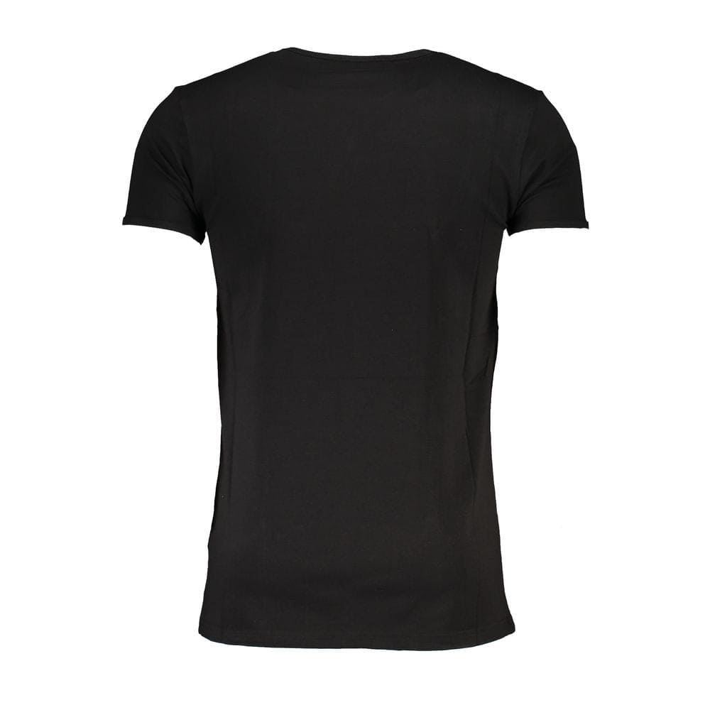 Camiseta de algodón negra Cavalli Class