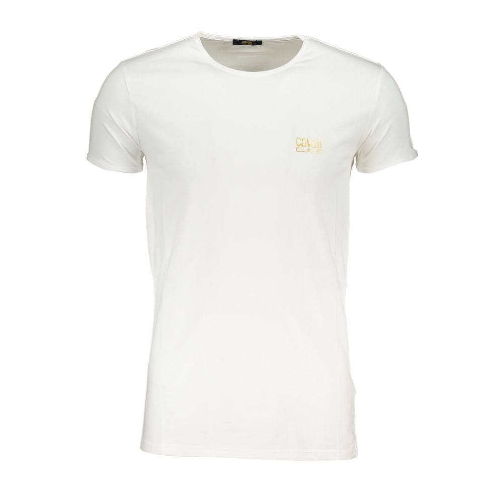 T-shirt en coton blanc de classe Cavalli