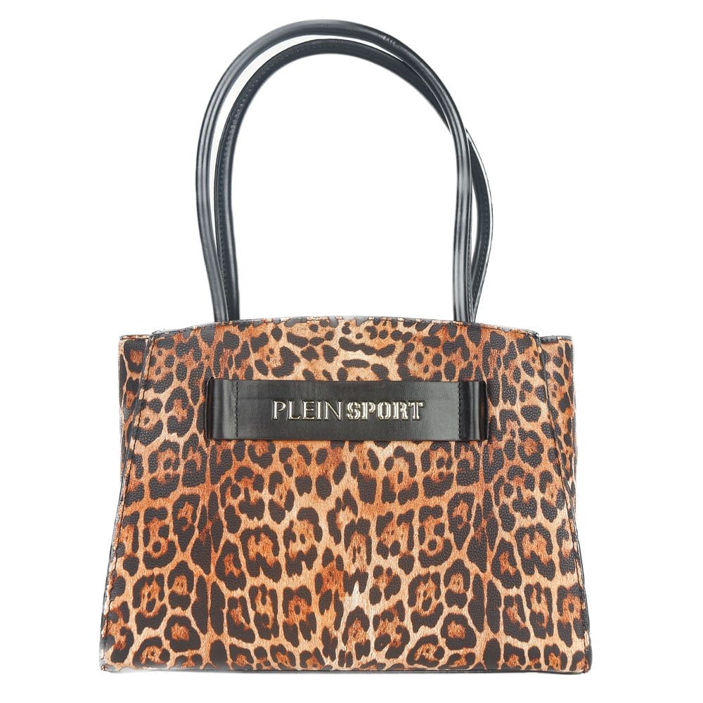 Bolso de compras con estampado de leopardo y detalle de logotipo de Plein Sport