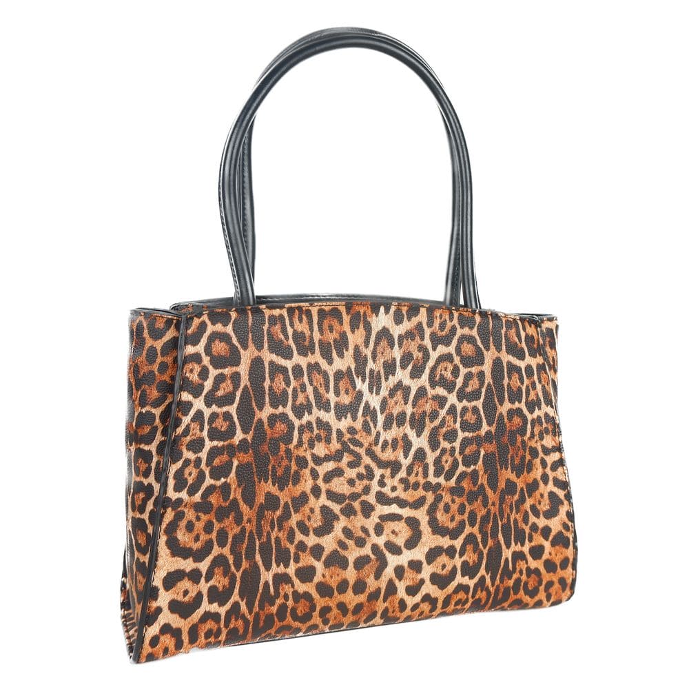 Bolso de compras con estampado de leopardo y detalle de logotipo de Plein Sport