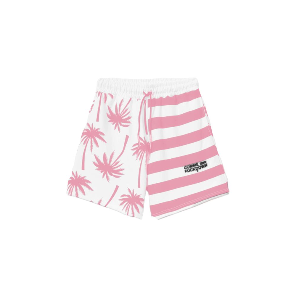 Short à cordon de serrage rayé rose chic de Comme Des Fuckdown