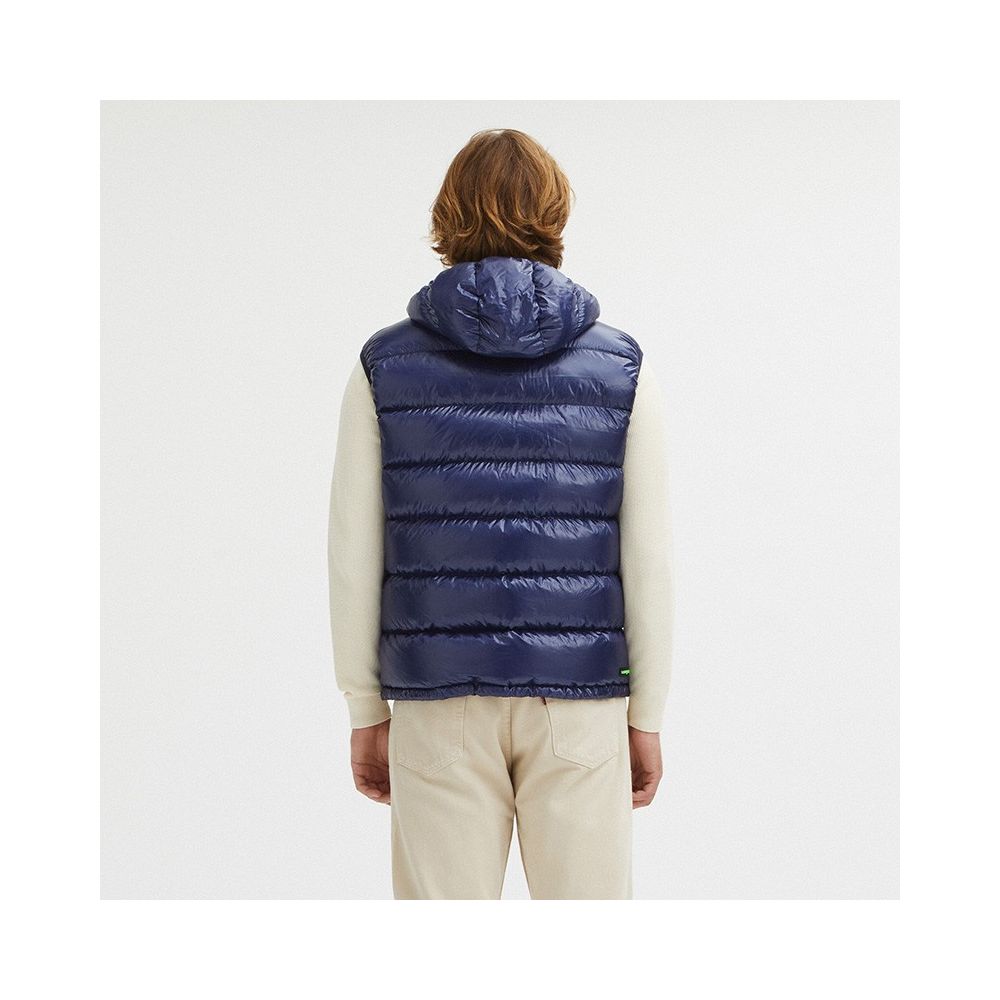 Gilet à capuche réversible Centogrammi en bleu/gris