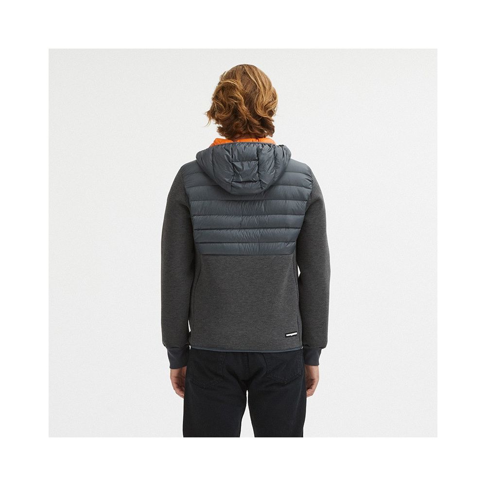 Centogrammi Elegant Grey Goose Down Puffer Jacket