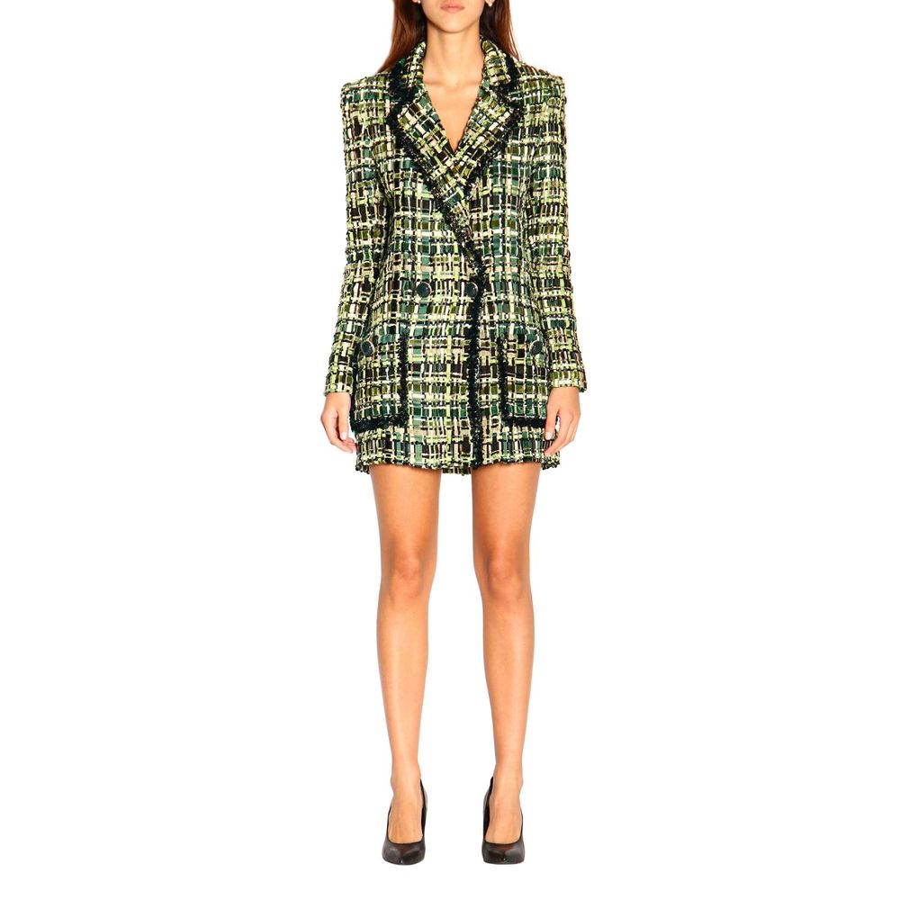 Veste boutonnée élégante vert forêt Elisabetta Franchi