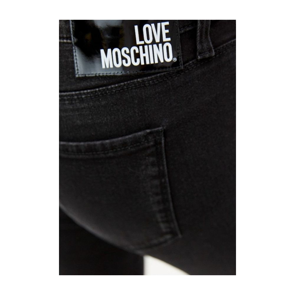 Jean slim stretch noir élégant Love Moschino