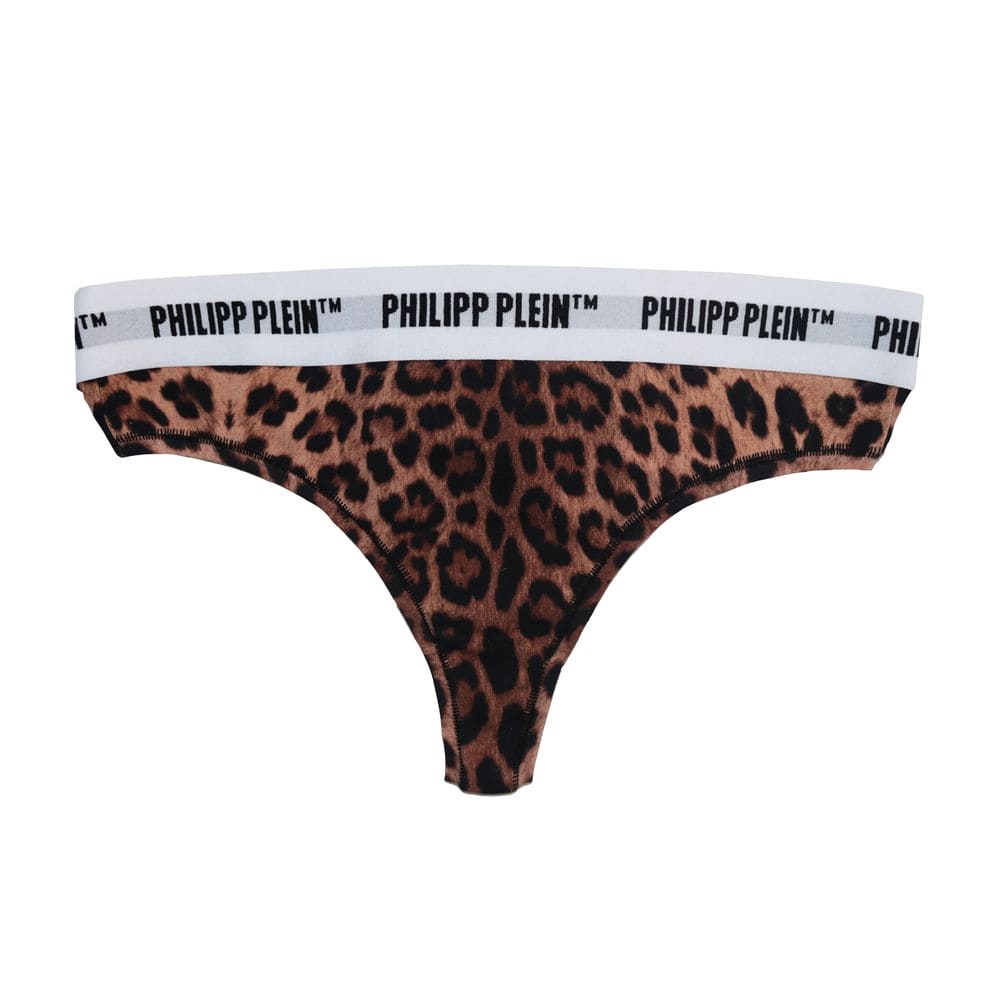 Tanga con estampado de leopardo elegante de Philipp Plein para mujer