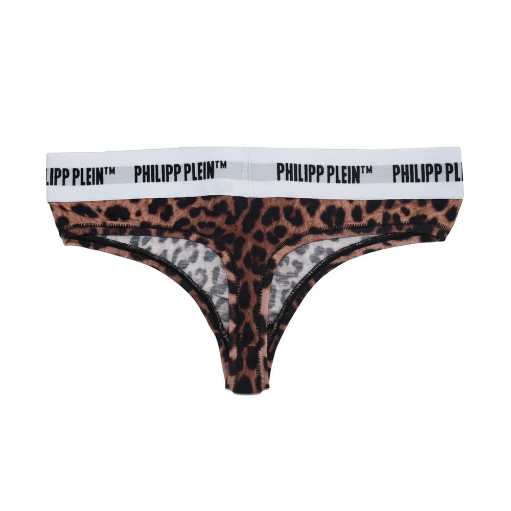 Duo de strings à imprimé léopard chic Philipp Plein pour femme