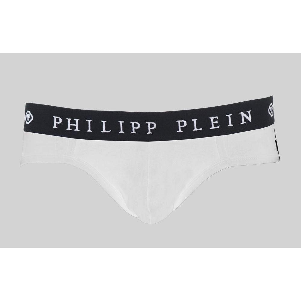 Lot de deux boxers blancs surélevés Philipp Plein