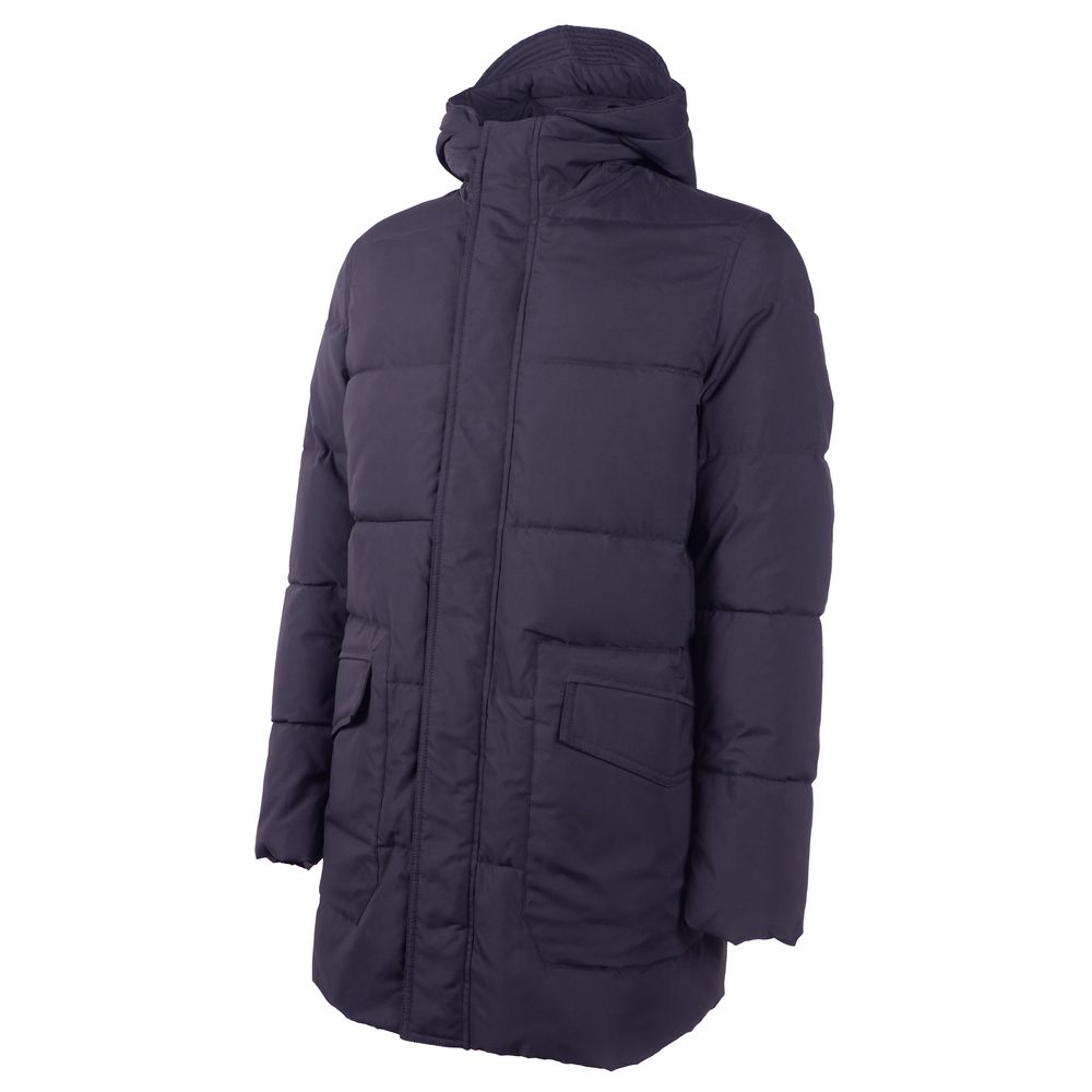 Veste élégante bleue pour homme avec capuche amovible Emilio Romanelli