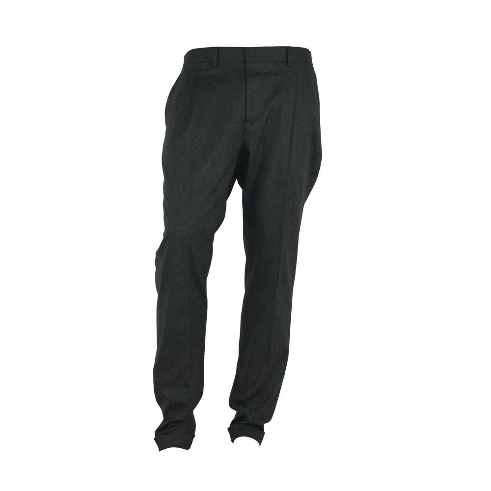 Pantalon gris élégant fabriqué en Italie pour homme