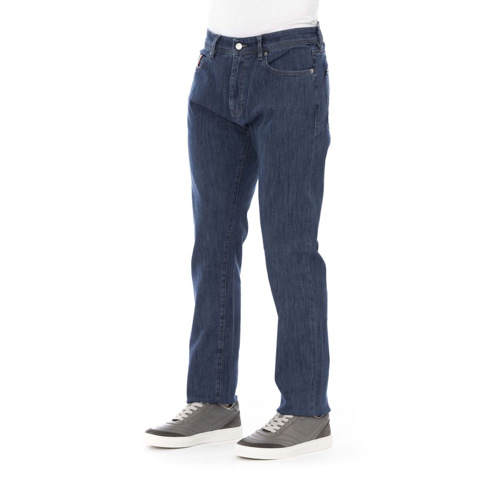 Baldinini Trend Chic Denim de mezcla de algodón para el hombre moderno