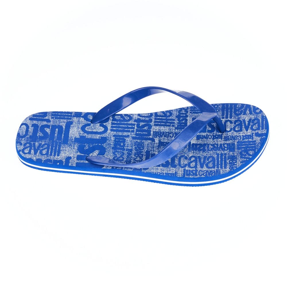 Tongs élégantes bleu clair pour hommes Just Cavalli