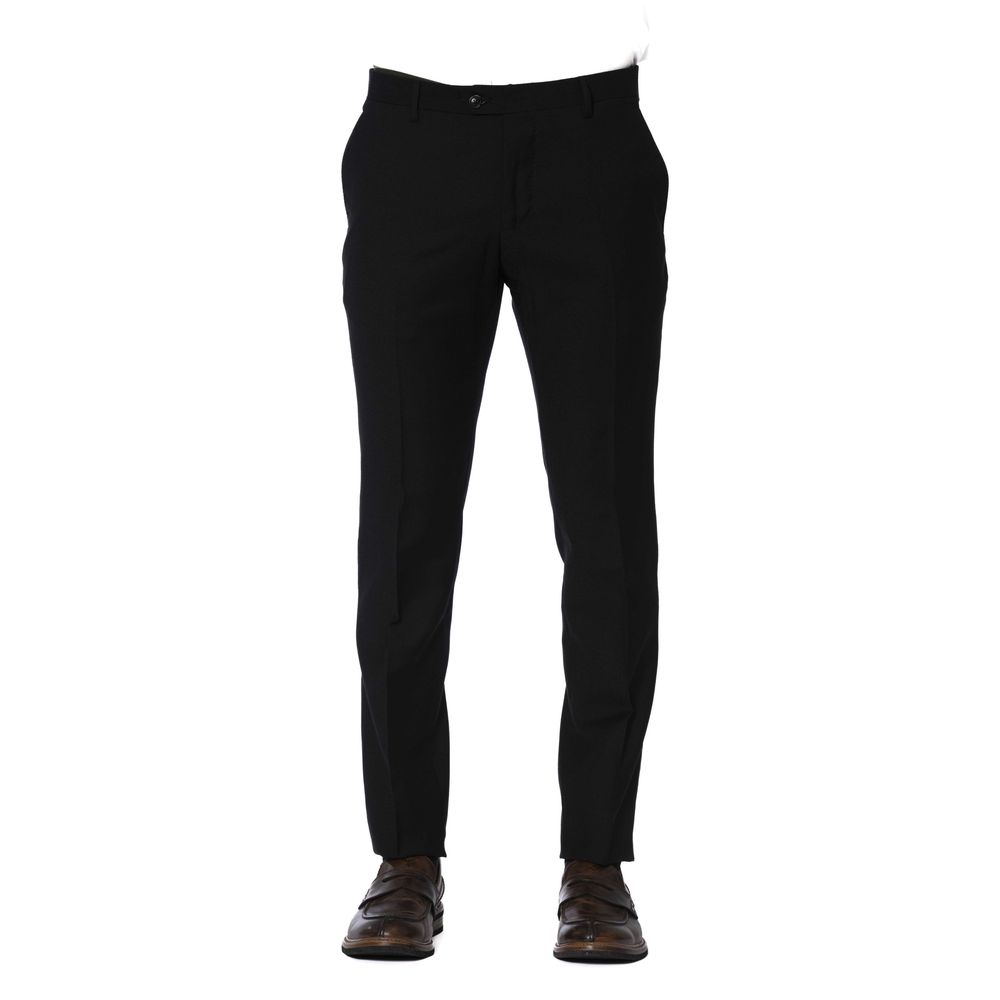 Pantalones elegantes negros Trussardi para un estilo distinguido