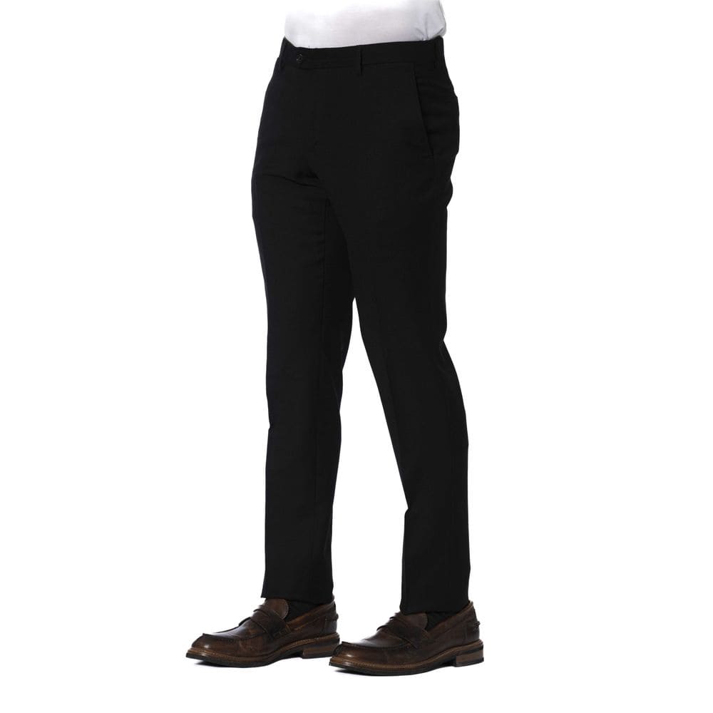 Pantalones elegantes negros Trussardi para un estilo distinguido