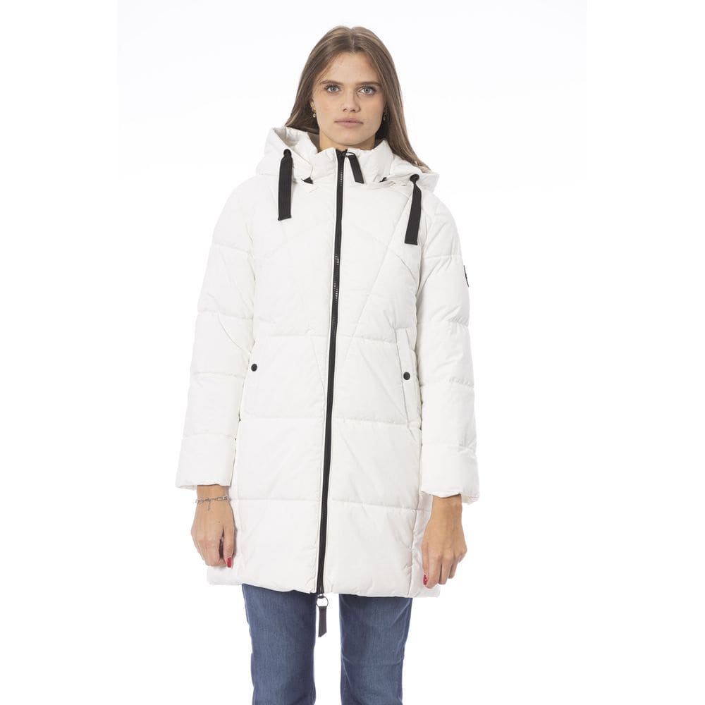 Baldinini Trend White Polyester Women Coat