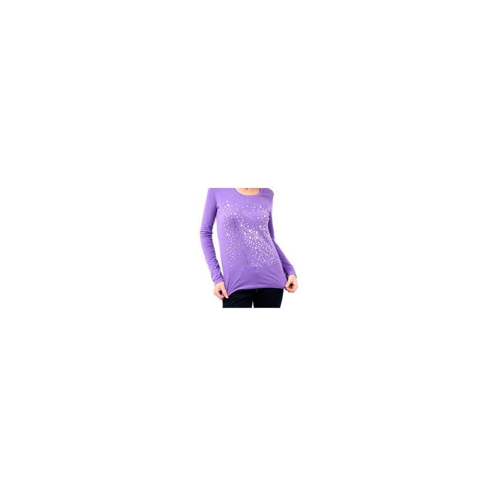 Top con logo adornado en violeta Montana Blu Chic