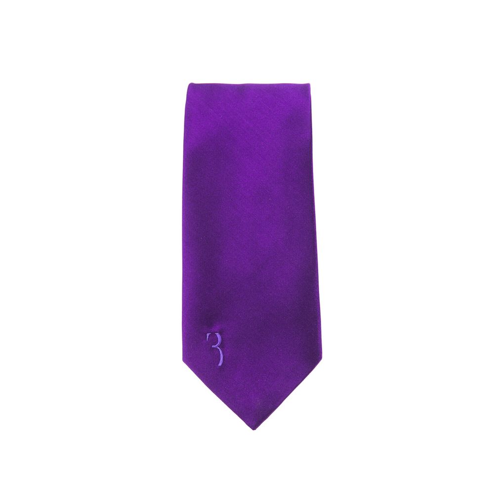 Elegante corbata de sisal bordada en color morado de Billionaire Italian Couture