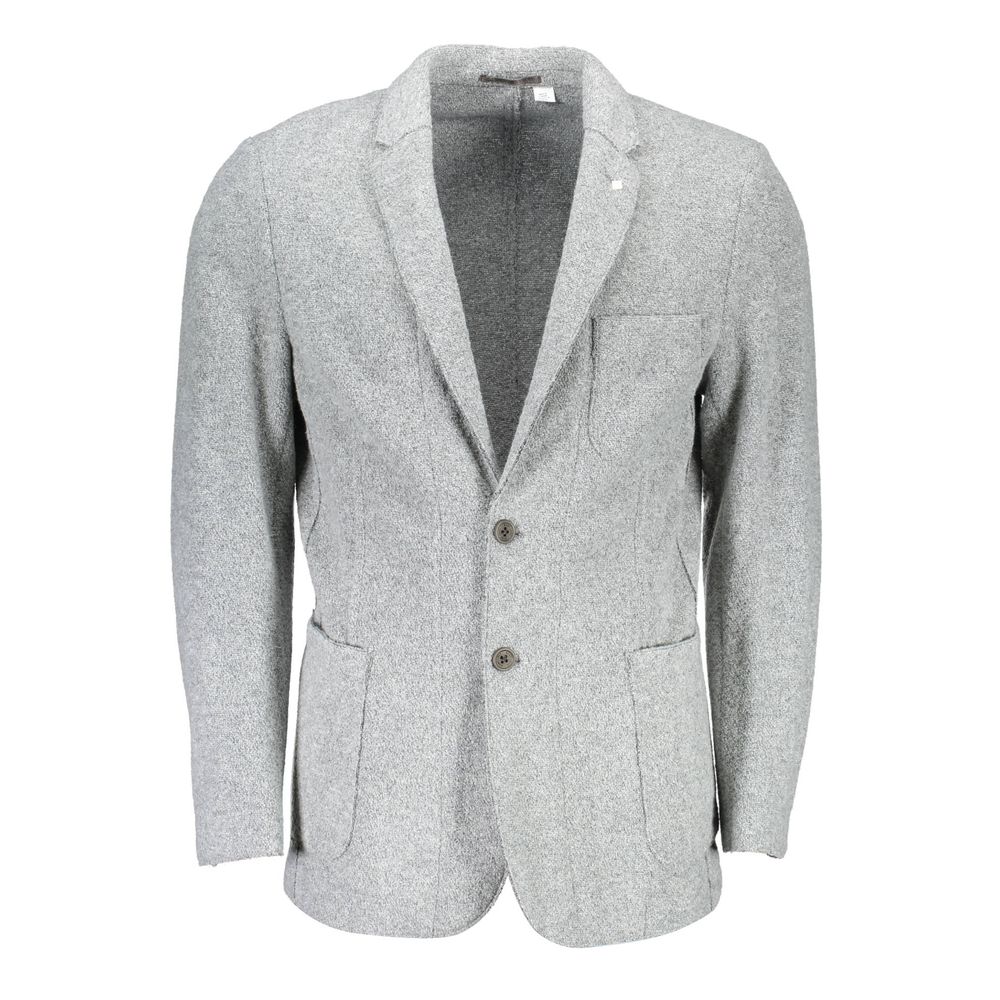 Chaqueta clásica elegante de manga larga en color gris de Gant