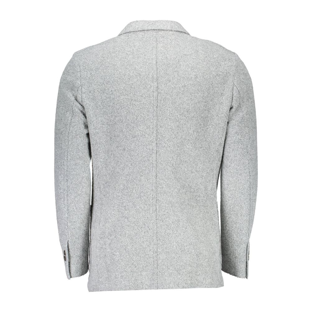 Chaqueta clásica elegante de manga larga en color gris de Gant