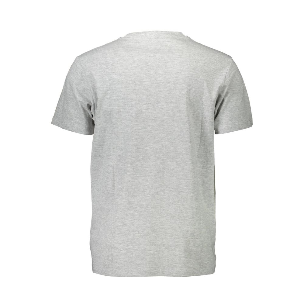 T-shirt ras du cou classique gris Guess Jeans avec logo