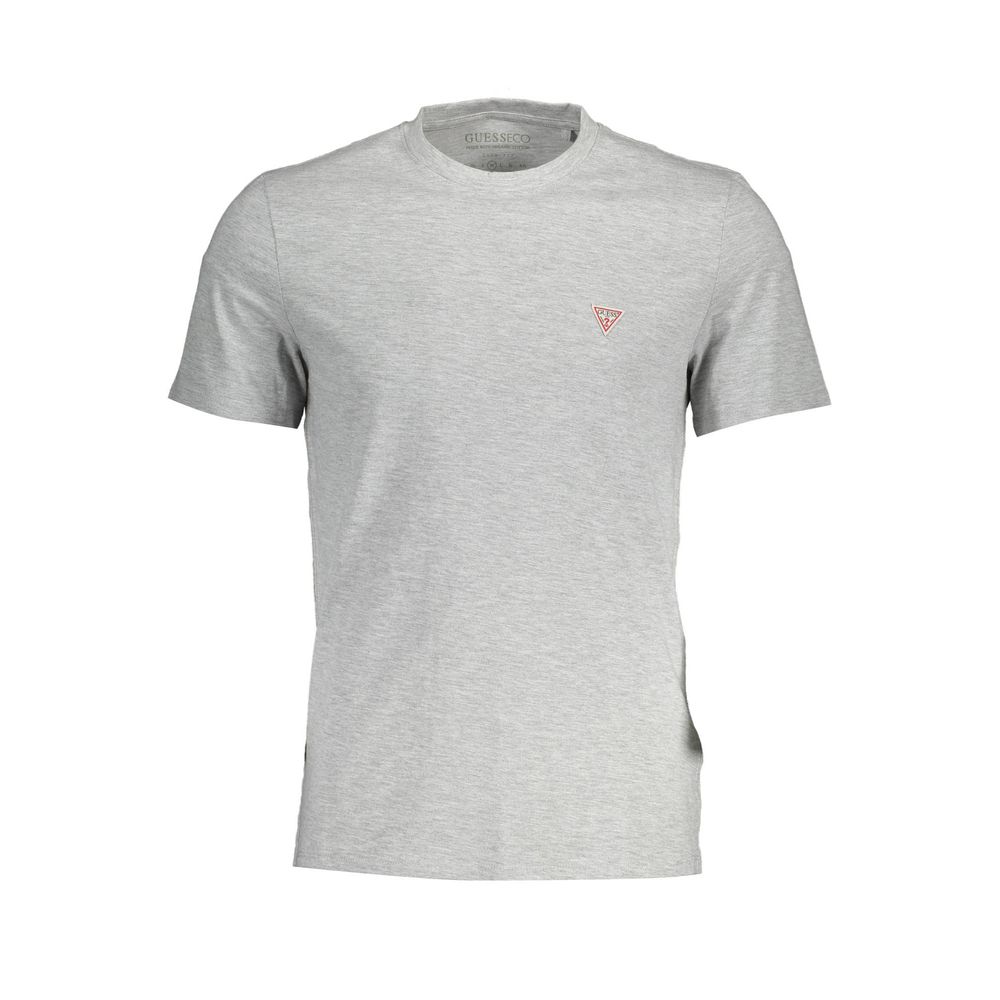 T-shirt ras du cou à logo Guess Jeans gris élégant