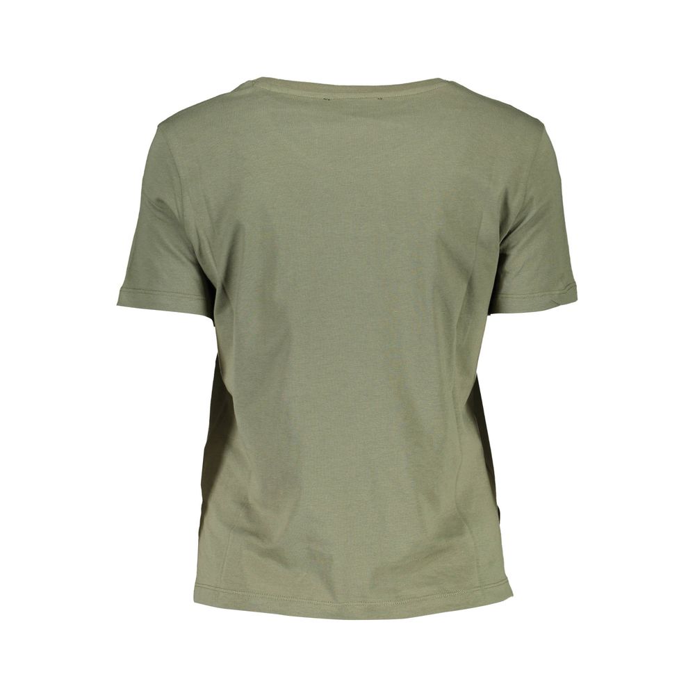 T-shirt à manches courtes avec logo vert chic Guess Jeans