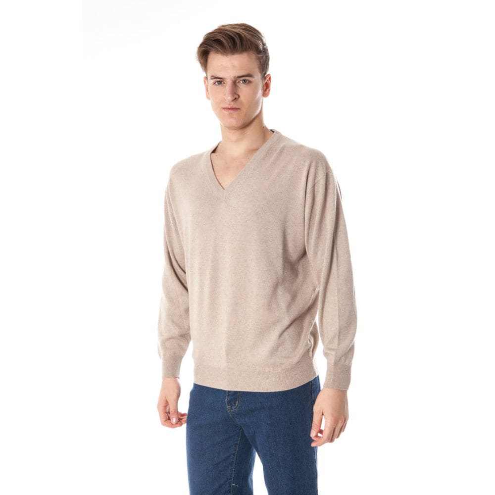 Pull en soie beige Yuko