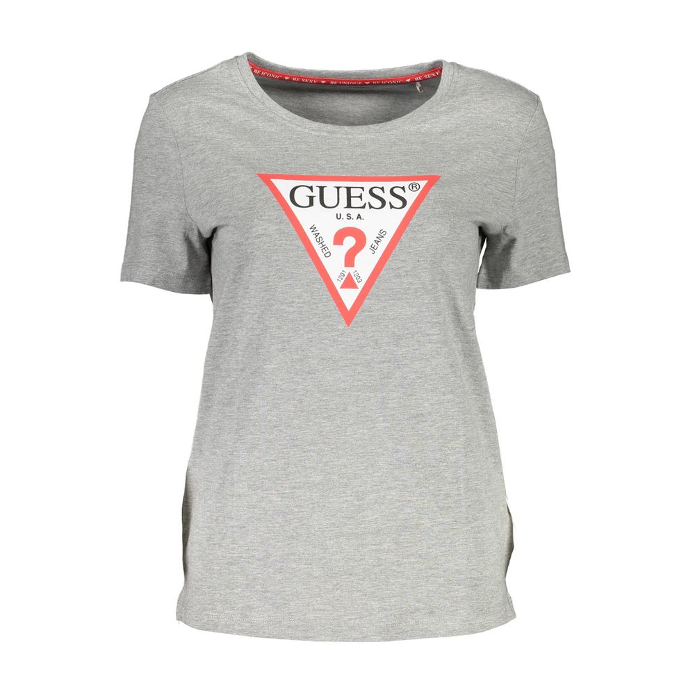 T-shirt imprimé à logo Guess Jeans Chic gris